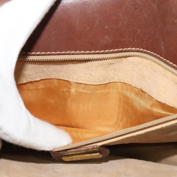 GUCCI Micro GG Supreme Web Sherry Line Bag PVC Beige Gold Auth th5905 - Picture 12 of 16